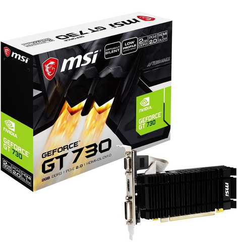 Tarjeta De Video Msi Nvidia Geforce Gt 730 Lp 2gb Gddr3 Oc 