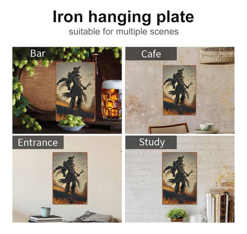 Warframe - Cartel De Hojalata Para Cafetería, Bar, Hogar, De
