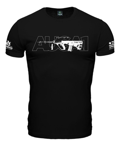 Remera Camiseta Estampada Manga Corta Hombre Fusil Steyr 