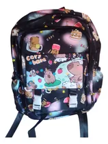 Comprar Mochila Importada Oficio Diseño Capibara Lila O Negro Lindo