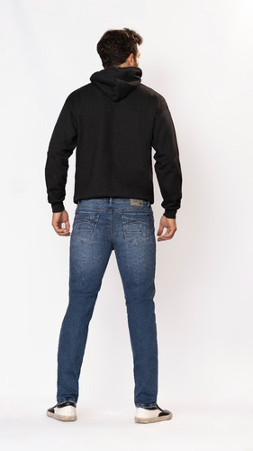 Buzo Capota Algodón Perchado Negro Gran Jeans Ref: 42612089