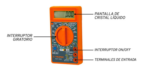 Multímetro Digital Escolar Truper 10400