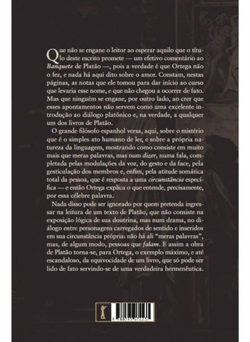 Comentário Ao Banquete De Platão, De José Ortega Y Gasset. Editorial Vide Editorial, Tapa Mole, Edición 1 En Português, 2024