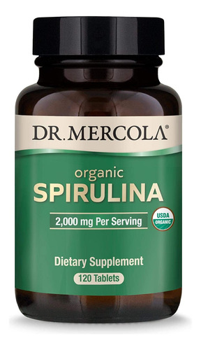 Suplemento Espirulina Orgánica 2,000mg 120 Tablet Dr Mercola