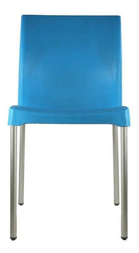 Silla de comedor Mundo In Vivanti, estructura color azul, 1 unidad