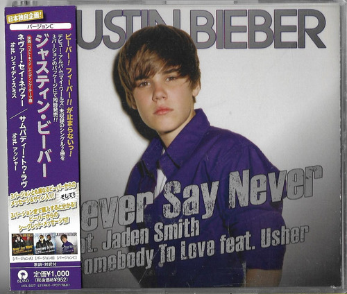 Justin Bieber Cd Never Say Never Somebody To Love Cd Japones