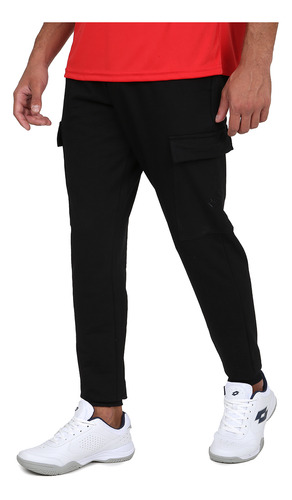 Pantalon Lotto Smart Hombre En Negro