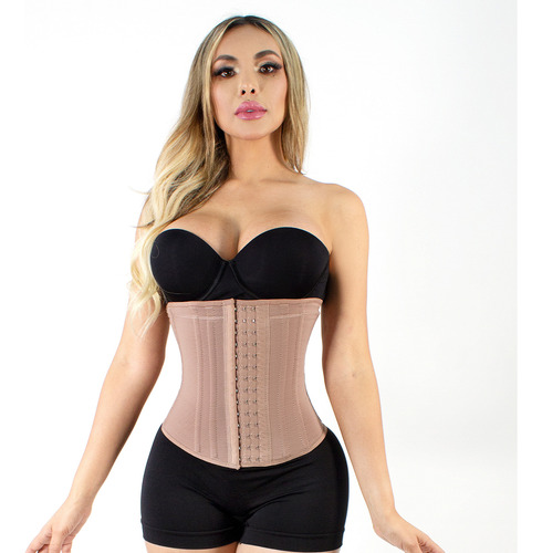 Faja Cinturilla  9 Varillas Talle Corto Con Ajuste En Broche