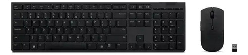 Combo De Teclado Y Mouse Recargable Inalámbrico: Español La
