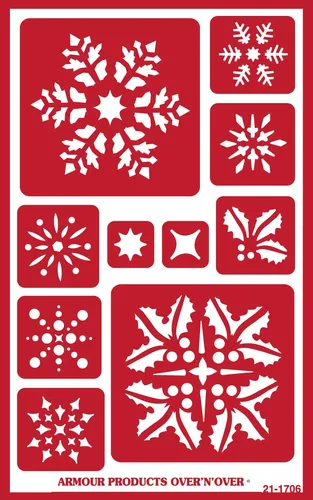 comprar Armour Etch Over N Plantilla Forma Copo Nieve Cristal Color