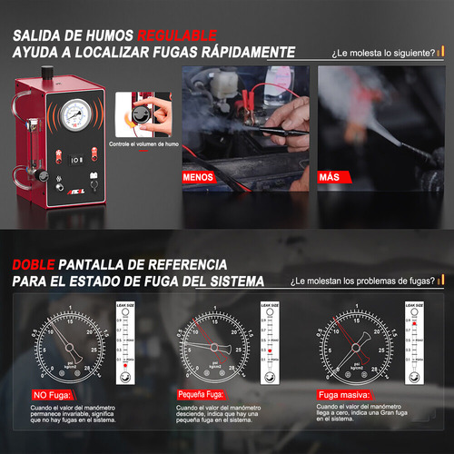 Detector De Fugas De Humo Automotriz Ancel S300 Prueba Evap