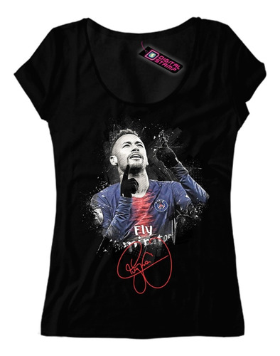 Remera Neymar Brasil 2 Premium Dtg  Mujer Algodon