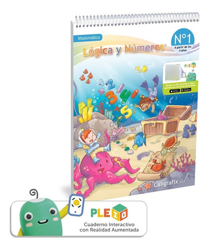 Imagen 3 de 5 de Pack Trazos Y Letras 1 / Logica Y Numeros 1 Pleiq Ed.2021