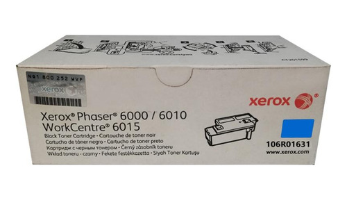 Toner Xerox Phaser 6000/6010 Original 106r01631 Cyan