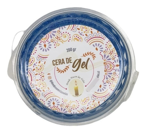 Parafina Cera De Gel Azul, 200 Grs.