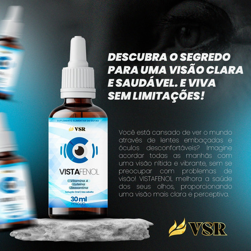 3 Pote Vistafenol 30ml - Frete Grátis - Vista Fenol