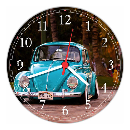 Relógio De Parede Carros Vintage Fusca Retrô