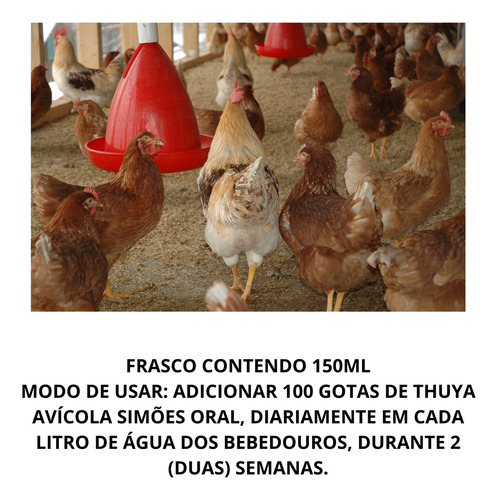 Thuya Avícola 150ml - Simões Cor Ver