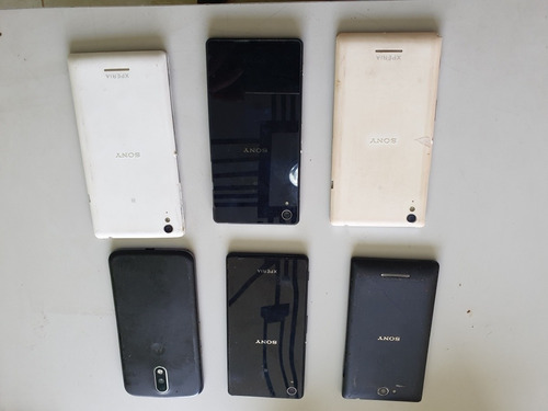 Lote De 6 Celulares Sony E Morotola Leia A Descrição.