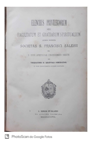 Livro Em Latim Antigo - 1888 - R$ 199,90 + Frete - No Estado