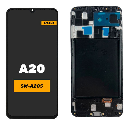 Sjpm Pantalla Display Touch Lcd Oled Marco Para Samsung A20