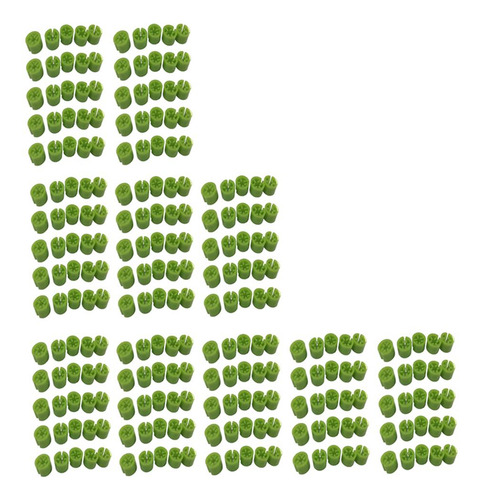 300x Colgadores De Ropa \ En \ Etiquetas De Plástico Verde