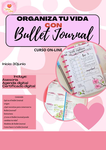 Curso Online Organiza Tu Vida,  Tu Tiempo Con Bullet Journal