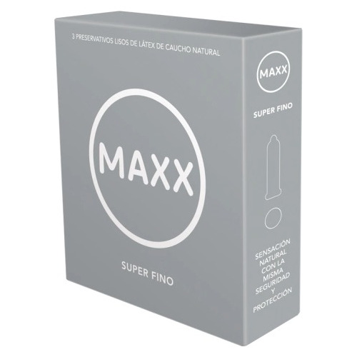 Preservativo De Látex Maxx Super Fino X 3 Und