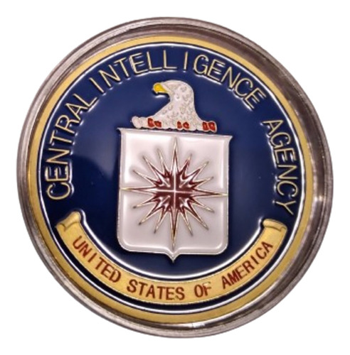 Medalla Lamina Oro Agencia Central Inteligencia C I A Moneda