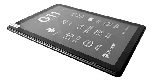 Tablet Prosper G11 10.1 64gb + 4gb Ram + Funda Gris + Mica Color Negro