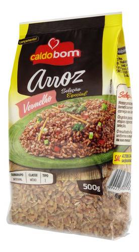 Arroz Vermelho Tipo 1 Caldo Bom Seleção Especial Pacote 500g