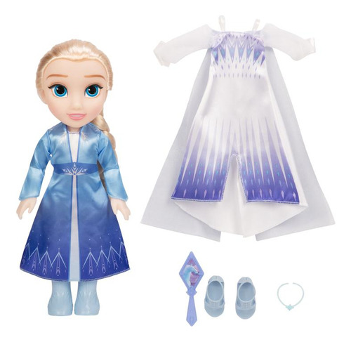Muñeca Princesa Elsa Con Artículos De Moda