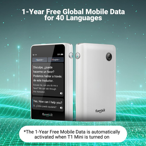 Timekettle, Fluentalk T1 Mini Dispositivo De Traductor