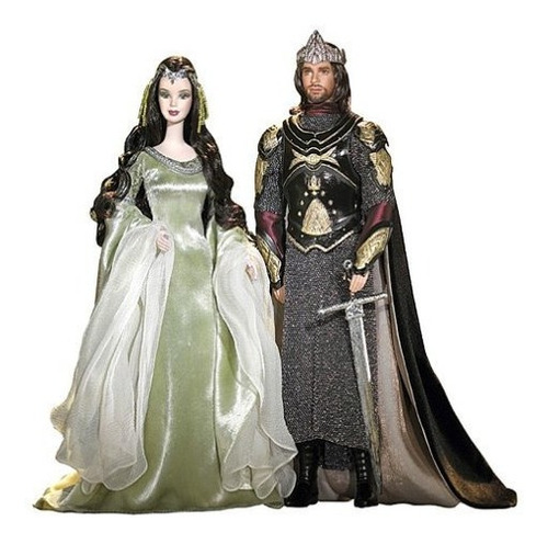 Señor De Los Anillos Barbie Y Ken Como Arwen Y Aragorn