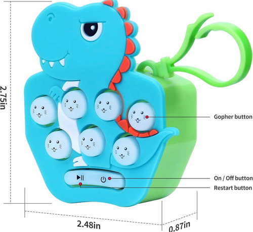 Llavero Mini Push Pop-it Gamer Consola Electrónica