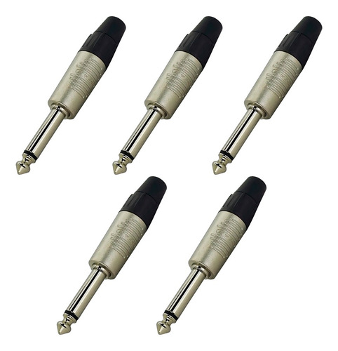5 Plug Rean By Neutrik P10 Mono Nickel Rp2c