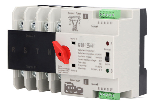 Transferencia Automática De Doble Potencia 4p Ac400v 80a Ats