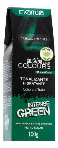  Tonalizante Fashion Star Colours Intense Green Ckamura 100g