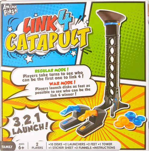Kids - Juego De Mesa Para Niños, Catapulta Link 4, Juguete 4