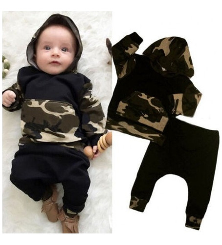 Ropa De Camuflaje Para Niños, Bebés Y Niños, Sudadera Con Ca