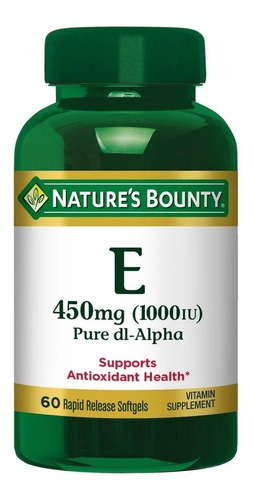 Nature's Bounty Vitamina E 1000 Ui 60 Cápsulas