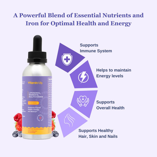 Vitaminally Multivitamínico Líquido Para Mujeres Con Hierro