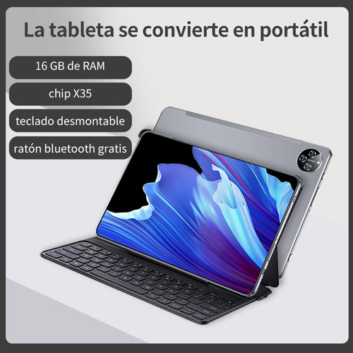 Tablet F44 Edición Premium Android 13 16gb Ram + 128gb Ampliableprocesador Deca-core 2.0ghz (ultra Gaming Pantalla Hd 10.1'' Batería 8000mahwifi 6 Dual Band + Bluetooth 5.0 Certificación Go