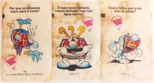 80sback - Quem lembra dos chicletes Ping Pong da década de 80? Em relação  ao sabor eu gostava mais do Ploc, mas as figurinhas do Ping Pong sempre  foram top. Qual chicletes