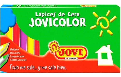 Lápices Cera 12 Colores Jovi Rhein