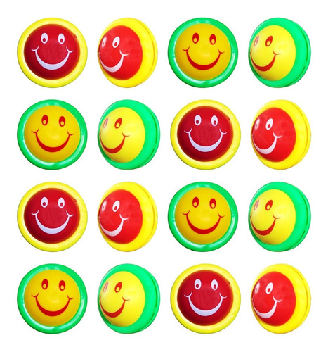 20 Yoyo Emoji Caritas Smile Juguete Piñata Souvenir Regalo