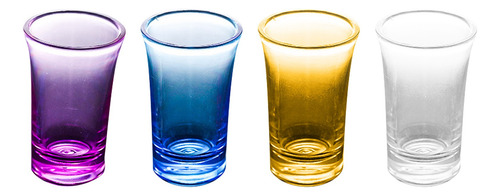 Copas De Vino Y Vasos De Agua Acrílicos Sin Tallo, 4 Piezas,