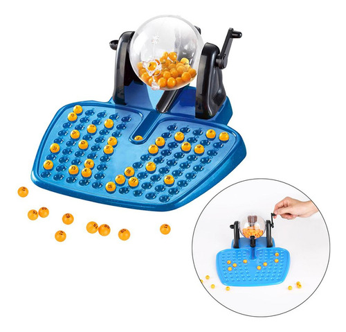 Lotto Game Set Rotary Cage Family Party 48 Cartas Toy Age 3+
