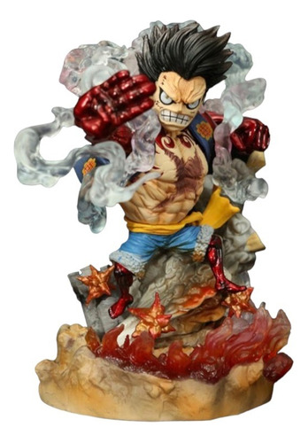 Figura One Piece Luffy Gear 4 14cm Super Detallado