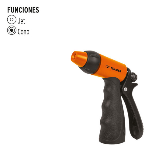 Pistola Para Manguera Riego Agua 2 Funciones Plastico 18480